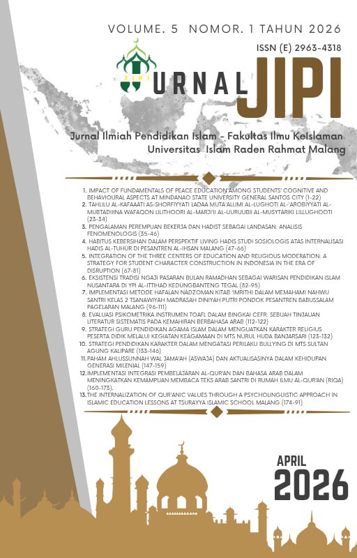 					Lihat Vol 5 No 1 (2026): JIPI (Jurnal Ilmiah Pendidikan Islam)
				