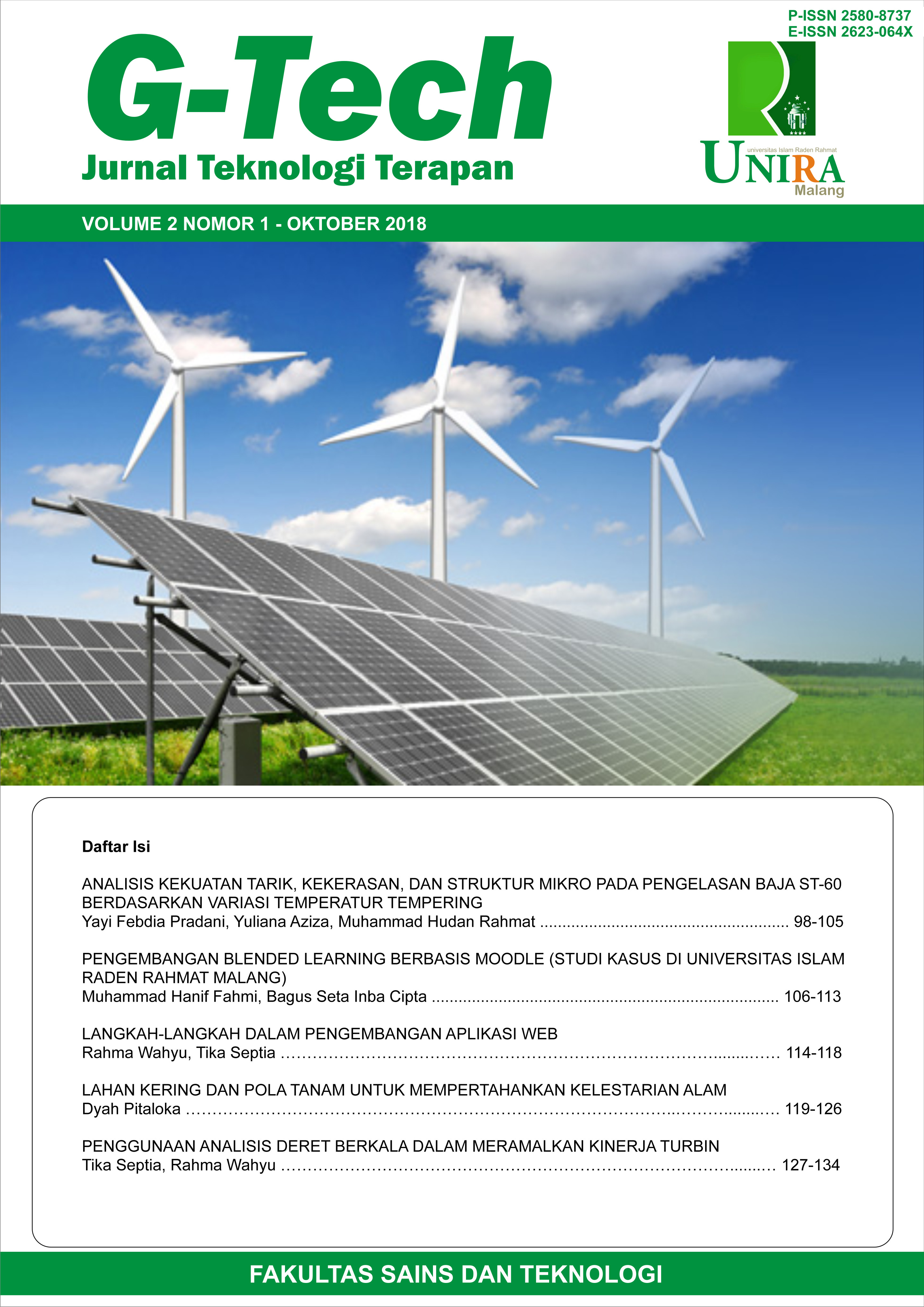 					View Vol. 2 No. 1 (2018): G-Tech Oktober 2018
				