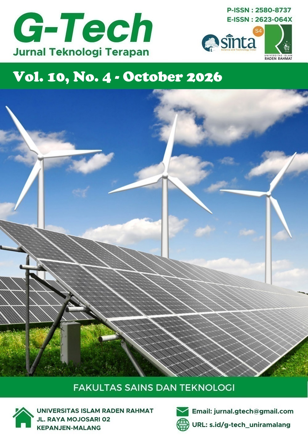 					View Vol. 10 No. 4 (2026): G-Tech, Vol. 10 No. 4 October 2026
				