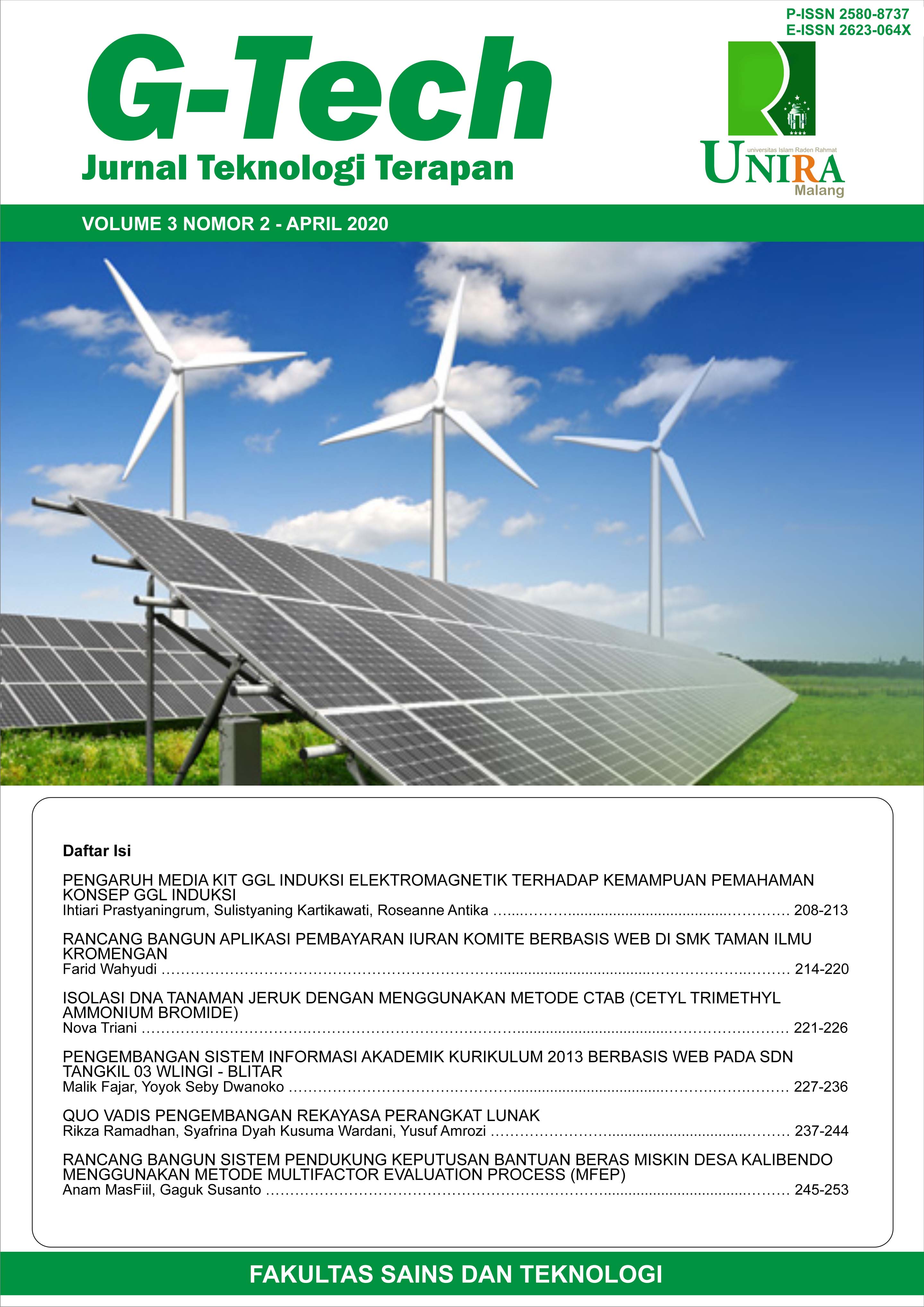 					View Vol. 3 No. 2 (2020): G-Tech April 2020
				